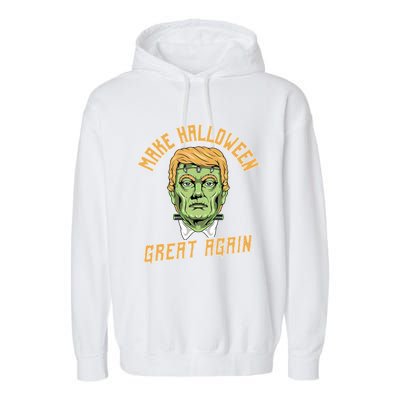 Make Halloween Great Again Funny Donald Trump Halloween Gift Garment-Dyed Fleece Hoodie