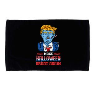 Make Halloween Great Again Funny Donald Trump Zombie Gift Microfiber Hand Towel