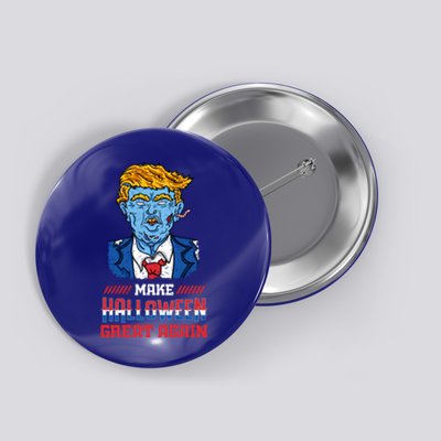 Make Halloween Great Again Funny Donald Trump Zombie Gift Button