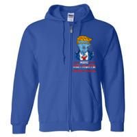 Make Halloween Great Again Funny Donald Trump Zombie Gift Full Zip Hoodie