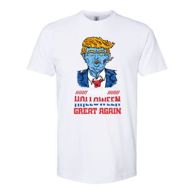 Make Halloween Great Again Funny Donald Trump Zombie Gift Softstyle® CVC T-Shirt