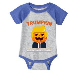 Make Halloween Great Again Trumpkin Halloween Trump Cute Gift Infant Baby Jersey Bodysuit