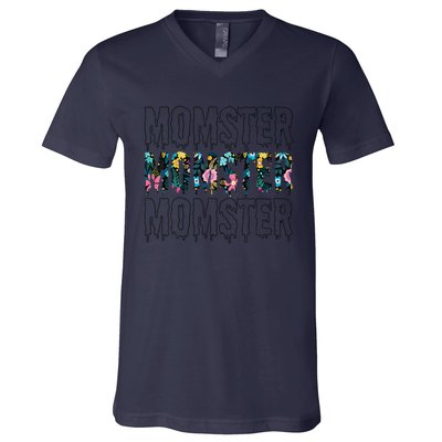 Momster Halloween  Gift For Halloween V-Neck T-Shirt