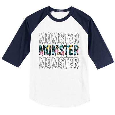 Momster Halloween  Gift For Halloween Baseball Sleeve Shirt