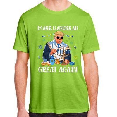 Make Hanukkah Great Again Trump Jewish Ugly Chanukah Gift Adult ChromaSoft Performance T-Shirt