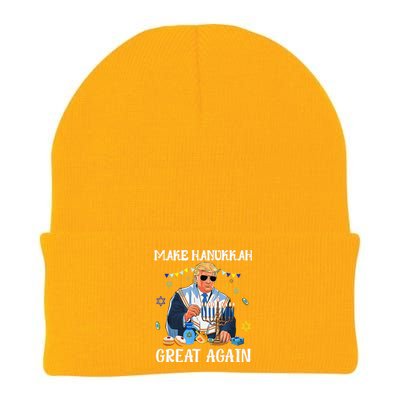 Make Hanukkah Great Again Trump Jewish Ugly Chanukah Gift Knit Cap Winter Beanie