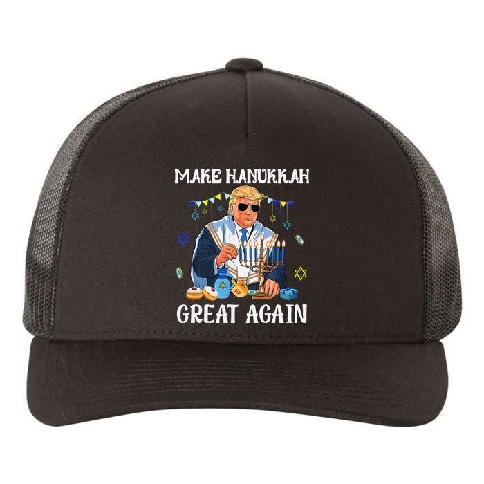 Make Hanukkah Great Again Trump Jewish Ugly Chanukah Gift Yupoong Adult 5-Panel Trucker Hat