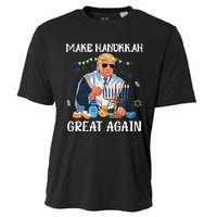 Make Hanukkah Great Again Trump Jewish Ugly Chanukah Gift Cooling Performance Crew T-Shirt