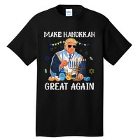 Make Hanukkah Great Again Trump Jewish Ugly Chanukah Gift Tall T-Shirt