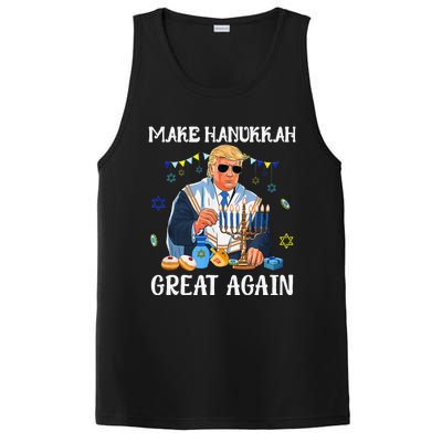 Make Hanukkah Great Again Trump Jewish Ugly Chanukah Gift PosiCharge Competitor Tank