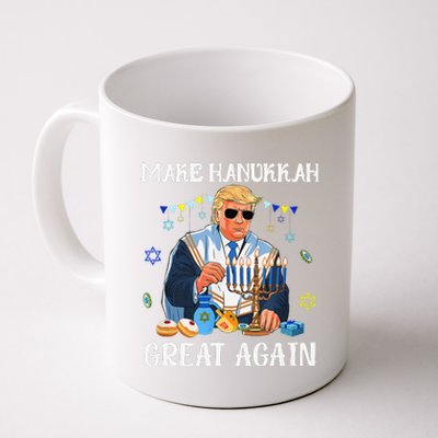 Make Hanukkah Great Again Trump Jewish Ugly Chanukah Gift Coffee Mug