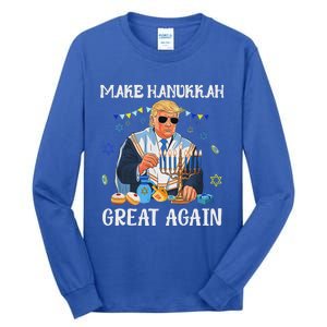 Make Hanukkah Great Again Trump Jewish Ugly Chanukah Sweater Tall Long Sleeve T-Shirt