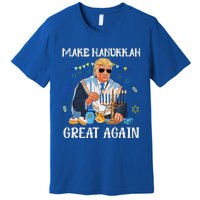 Make Hanukkah Great Again Trump Jewish Ugly Chanukah Sweater Premium T-Shirt