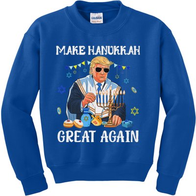 Make Hanukkah Great Again Trump Jewish Ugly Chanukah Sweater Kids Sweatshirt