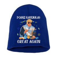 Make Hanukkah Great Again Trump Jewish Ugly Chanukah Sweater Short Acrylic Beanie