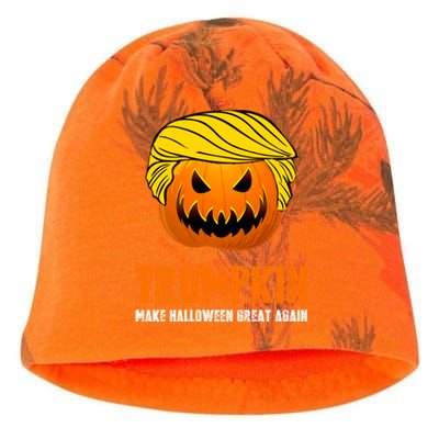 Make Halloween Great Again Trumpkin Cool Gift Kati - Camo Knit Beanie