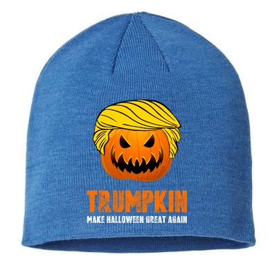 Make Halloween Great Again Trumpkin Cool Gift Sustainable Beanie