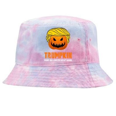 Make Halloween Great Again Trumpkin Cool Gift Tie-Dyed Bucket Hat