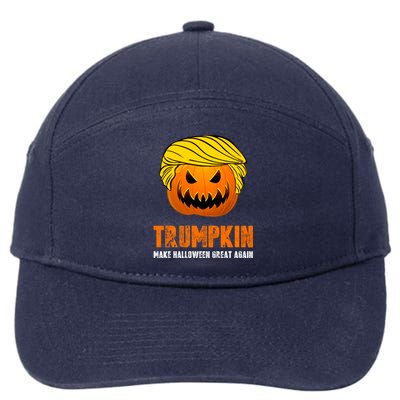 Make Halloween Great Again Trumpkin Cool Gift 7-Panel Snapback Hat