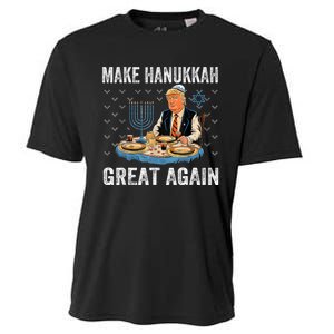 Make Hanukkah Great Again Trump Jewish Ugly Chanukah Cooling Performance Crew T-Shirt