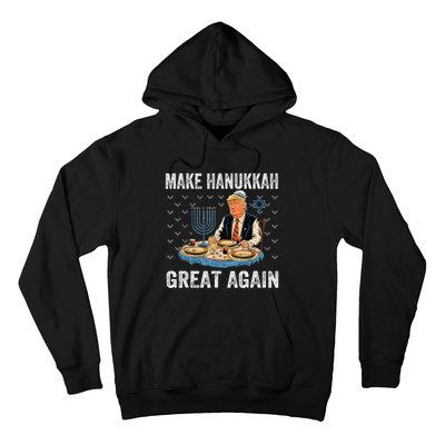 Make Hanukkah Great Again Trump Jewish Ugly Chanukah Hoodie