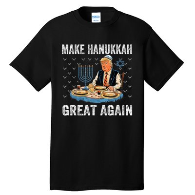 Make Hanukkah Great Again Trump Jewish Ugly Chanukah Tall T-Shirt