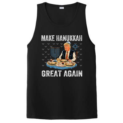 Make Hanukkah Great Again Trump Jewish Ugly Chanukah PosiCharge Competitor Tank