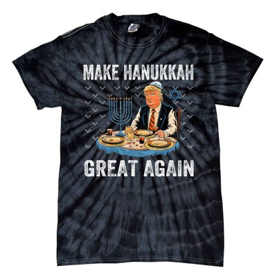 Make Hanukkah Great Again Trump Jewish Ugly Chanukah Tie-Dye T-Shirt