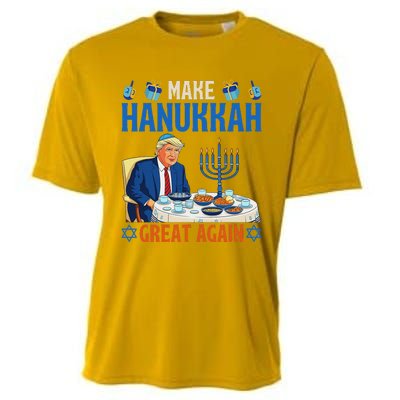 Make Hanukkah Great Again Donald Trump Dinner Jewish Cooling Performance Crew T-Shirt