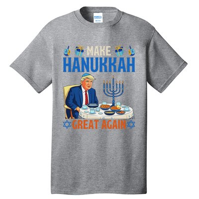 Make Hanukkah Great Again Donald Trump Dinner Jewish Tall T-Shirt