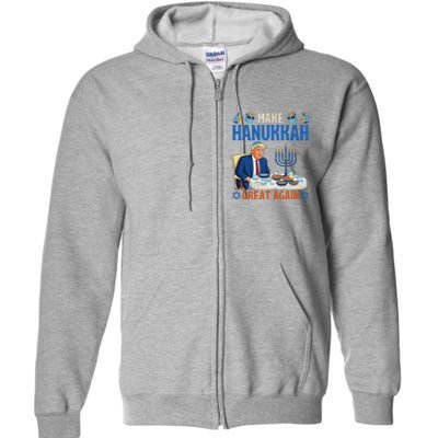 Make Hanukkah Great Again Donald Trump Dinner Jewish Full Zip Hoodie