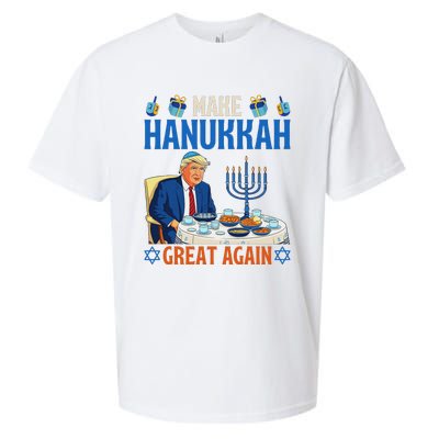 Make Hanukkah Great Again Donald Trump Dinner Jewish Sueded Cloud Jersey T-Shirt