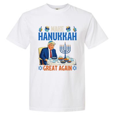 Make Hanukkah Great Again Donald Trump Dinner Jewish Garment-Dyed Heavyweight T-Shirt