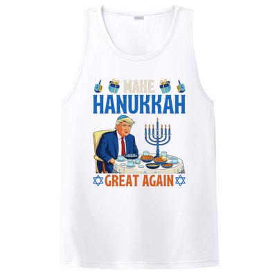 Make Hanukkah Great Again Donald Trump Dinner Jewish PosiCharge Competitor Tank