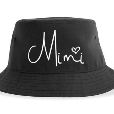 Mimi Heart Grandma Women Christmas Mother's Day Cute Gift Sustainable Bucket Hat