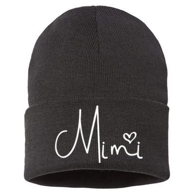 Mimi Heart Grandma Women Christmas Mother's Day Cute Gift Sustainable Knit Beanie