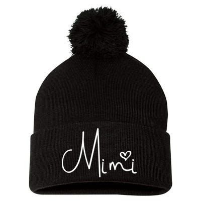 Mimi Heart Grandma Women Christmas Mother's Day Cute Gift Pom Pom 12in Knit Beanie