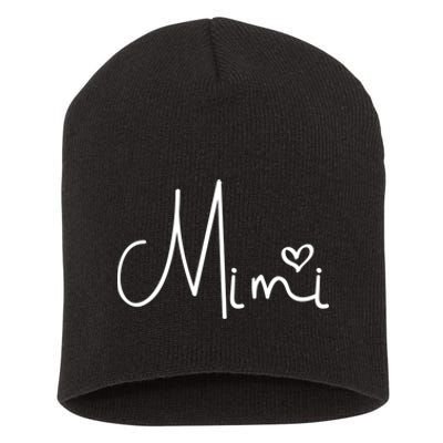 Mimi Heart Grandma Women Christmas Mother's Day Cute Gift Short Acrylic Beanie