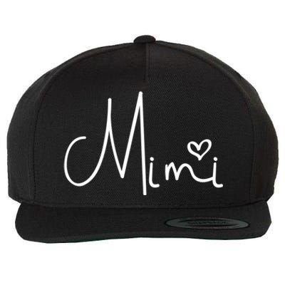 Mimi Heart Grandma Women Christmas Mother's Day Cute Gift Wool Snapback Cap