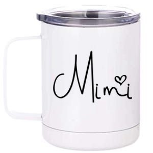 Mimi Heart Grandma Women Christmas Mother's Day Cute Gift 12 oz Stainless Steel Tumbler Cup