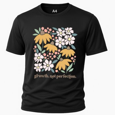 Mental Health Growth Not Perfection Cooling Performance Crew T-Shirt