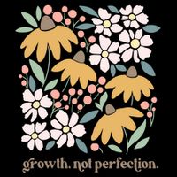 Mental Health Growth Not Perfection 7-Panel Snapback Hat
