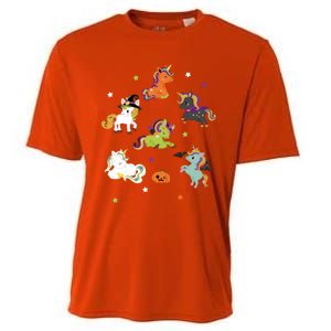 Make Halloween Great Again With Unicorn Spooky Costume Funny Gift Cooling Performance Crew T-Shirt