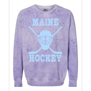 Maine Hockey Gift Colorblast Crewneck Sweatshirt