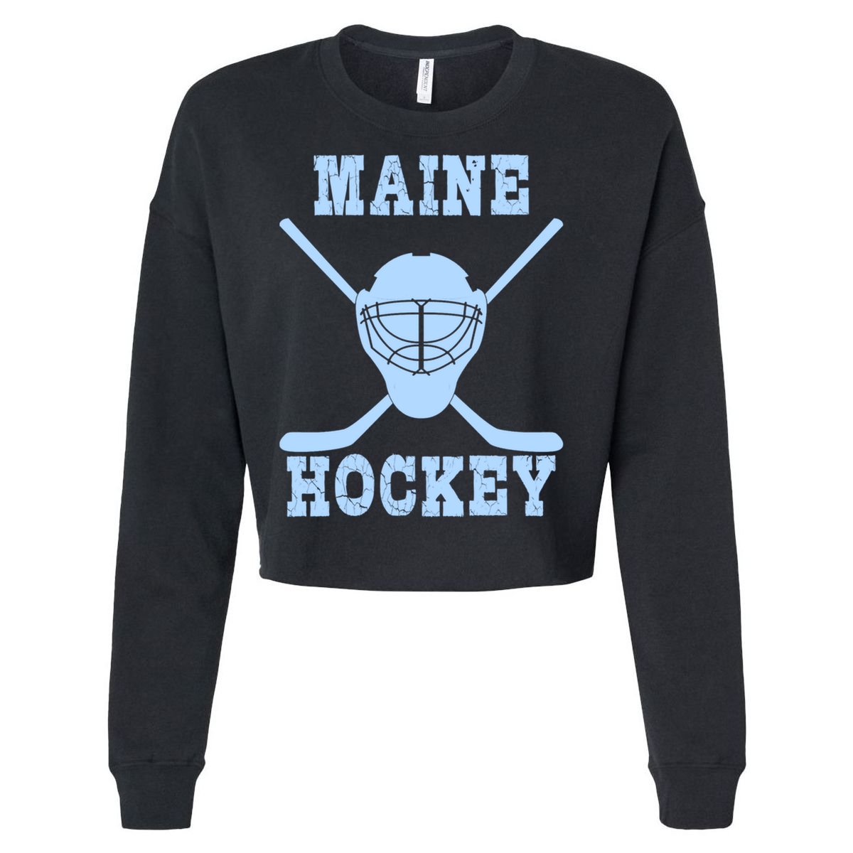 Maine Hockey Gift Cropped Pullover Crew