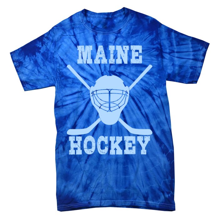 Maine Hockey Gift Tie-Dye T-Shirt