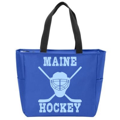 Maine Hockey Gift Zip Tote Bag