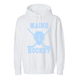 Maine Hockey Gift Garment-Dyed Fleece Hoodie