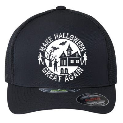 Make Halloween Great Again Halloween Funny Gift Flexfit Unipanel Trucker Cap