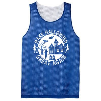 Make Halloween Great Again Halloween Funny Gift Mesh Reversible Basketball Jersey Tank